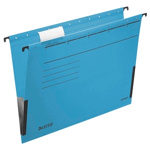 4002432332281 - Hängetasche Alpha A4 250g qm Karton mit Leinenfröschen blau VE=5