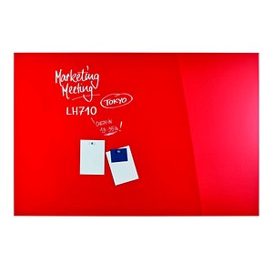 4013695057170 - Magnetoplan Glas-Magnetboard HOLTZ OFFICE SUPPORT (B x H) 1500 mm x 1000 mm Rot 13408006