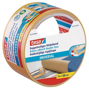 4042448388650 - Klebeband Universal 50 mm x 5 m (B x L) beidseitig klebend Polypropylen weiß 4042448388650 5 Meter