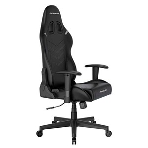 4260496574164 - Gaming Stuhl GC LPF132LTC NW PRINCE Serie Kunstleder schwarz mit weißen Nähten