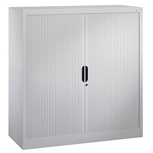 4025314902228 - Rollladenschrank mit Horizontal-Jalousie HxBxT 1230 x 1200 x 420 mm 2 Fachböden 3 Ordnerhöhen weißaluminium C+P 4025314902228 - Rollladenschrank mit Horizontal-Jalousie HxBxT 1230 x 1200 x 420 mm 2 Fachböden 3 Ordnerhöhen weißaluminium C+P