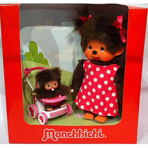 4905610254934 -  Mutter mit Kinderwagen Monchhichi Puppe 4905610254934 HEAD