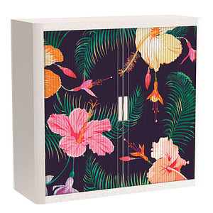 PAPERFLOW easyOffice Tropical Rollladenschrank 60676 2 Fachböden 110,0 x 41,5 x 104,0 cm