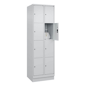 4066681683549 - Schließfachschrank Classic PLUS lichtgrau 080020-204 S10009 8 Schließfächer 600 x 500 x 1850 cm 4066681683549 C+P-Möbel