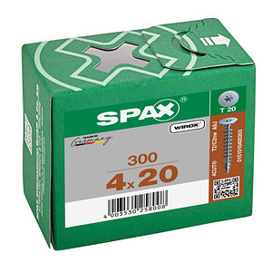 SPAX® Rückwandschrauben T20 Flachkopf WIROX 20mm  x 4 mm, 300 St.