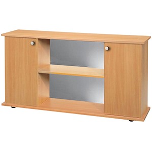 HAMMERBACHER Sideboard Prokura, VSB2T/6/6/SG buche 166,1 x 44,8 x 84,0 cm