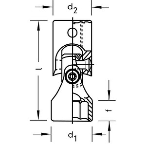 4000896040414 - HAZET 880G-10 Außen-Sechskant Gelenk-Steckschlüsseleinsatz 10 mm 3 8 (10 mm)