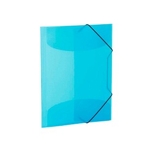 4008705195065 - HERMA Elasticated folder A4 PP translucent light blue