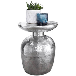 4250950272187 - WOHNLING Beistelltisch Aluminium silber 365 x 365 x 460 cm