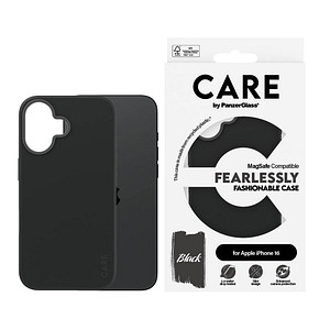 CARE by PanzerGlass® Fashionable Case Handy-Cover für Apple iPhone 16 schwarz