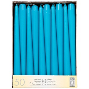 4002911817643 - Kerzen 81764 türkis 250x22mm (HxØ) ca 7 Stunden Brenndauer 4002911817643 50 Stück 4002911817643 - Kerzen 81764 türkis 250x22mm (HxØ) ca 7 Stunden Brenndauer 4002911817643 50 Stück