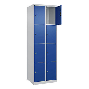 4067521350478 - Schließfachschrank Classic Plus enzianblau lichtgrau 080000-204 S10003 8 Schließfächer 600 x 500 x 1850 cm 4067521350478 CP