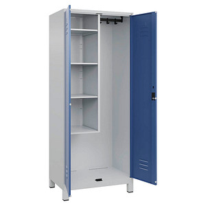 4066681617902 - Putzmittelschrank Classic Plus 080110-02-S10005 fernblau lichtgrau 800 x 500 x 1950 cm aufgebaut 4066681617902 C+P-Möbel 4066681617902 - Putzmittelschrank Classic Plus 080110-02-S10005 fernblau lichtgrau 800 x 500 x 1950 cm aufgebaut 4066681617902 C+P-Möbel