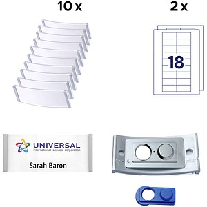 4260320190331 - badgepoint Namensschild polar POL30MA66-10DR 70x30mm est 10St 4260320190331 10 Stück