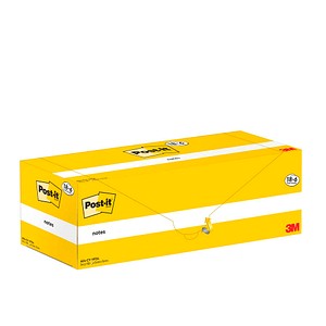 4064035128074 - Post-it® Haftnotizen Notes 654-CY-VP24 B 76 x T 76 mm PEFC®-Papier gelb 18 + 6 Blöcke gratis 100 Blatt Block