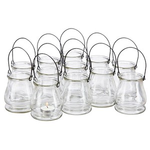 4052025234447 - Windlicht aus Glas 12er Set runde Glasvase mit Henkel Tischdeko für Drinnen u Draußen 10 cm hoch klar - Relaxdays 4052025234447 - Windlicht aus Glas 12er Set runde Glasvase mit Henkel Tischdeko für Drinnen u Draußen 10 cm hoch klar - Relaxdays
