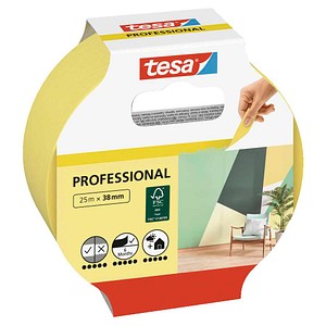4042448150097 - Malerband Professional - Malerkrepp aus dünnem Washi-Papier zum besonders präzisen Abkleben bei Malerarbeiten - für innen und außen - 25 m x 38mm