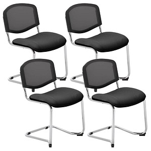 5901747157062 - 4 Besucherstuhl Iso Ergo Mesh anthrazit schwarz Stoff 5901747157062 4 Stück 5901747157062 - 4 Besucherstuhl Iso Ergo Mesh anthrazit schwarz Stoff 5901747157062 4 Stück