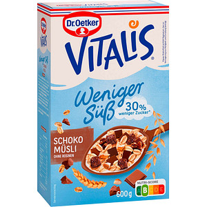 Dr.Oetker Viatlis Schoko weniger süß Müsli 600,0 g