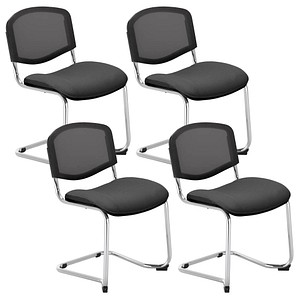 5901747157055 - 4 Besucherstuhl Iso Ergo Mesh anthrazit Stoff 5901747157055 4 Stück 5901747157055 - 4 Besucherstuhl Iso Ergo Mesh anthrazit Stoff 5901747157055 4 Stück
