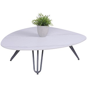 Garden Pleasure SILENA Beistelltisch rechteckig Stein grau 110,0 x 88,0 x 31,5 cm, 1 St.