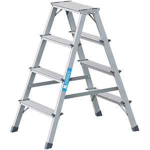 4003866442041 - Stehleiter beidseitig Scana B silber 2x 4 Stufen H 940 cm 4003866442041 - Stehleiter beidseitig Scana B silber 2x 4 Stufen H 940 cm