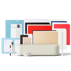 cricut™ Explore 5 + Essential-Bundle Schneideplotter-Set cream, 1 St.