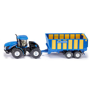 4006874019472 - New Holland Traktor mit Silagewagen 1947 Spielzeugauto 4006874019472 siku