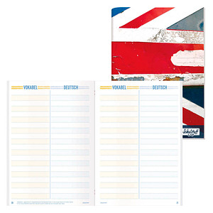 9783866793934 - Häfft® Verlag Vokabelheft Schulstuff Union Jack liniert A5 ohne Rand 64 Blatt