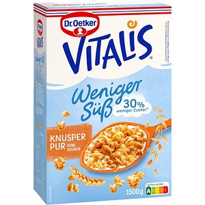 4000521013523 - Vitalis Knusper Pur weniger süß Müsli 15 kg 4000521013523 1500 Gramm