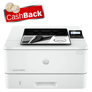 AKTION: HP LaserJet Pro 4002dw Laserdrucker weiß, HP Instant Ink-fähig mit CashBack