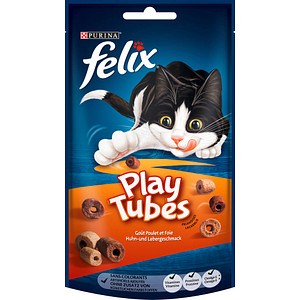 7613038169415 - Katzen-Leckerli Play Tubes Huhn- und Lebergeschmack 8x 500 g