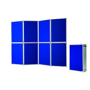 4013695034706 - Pinnwand 1101016 244x181cm Filz + Filz (beidseitig) Aluminiumrahmen blau + blau 4013695034706 magnetoplan