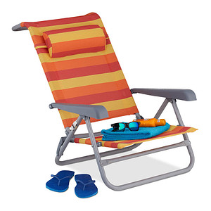 4052025359027 - relaxdays Liegestuhl mit Armlehnen rot 1 St 4052025359027 - relaxdays Liegestuhl mit Armlehnen rot 1 St