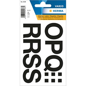 4008705710756 - Buchstaben 33mm O-Z wetterfest sw Folie schwarz 1Bl 1Pack 4008705710756 10 Beutel 4008705710756 - Buchstaben 33mm O-Z wetterfest sw Folie schwarz 1Bl 1Pack 4008705710756 10 Beutel