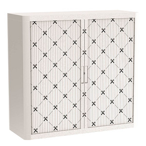 PAPERFLOW easyOffice Business Rollladenschrank 60324 2 Fachböden 110,0 x 41,5 x 104,0 cm