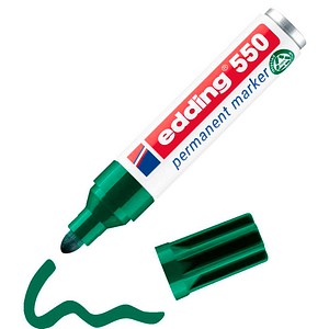 4004764023851 - edding 550Permanentmarker Breit Rundspitze 3 - 4 mm Grün Nachfüllbar Wasserbeständig