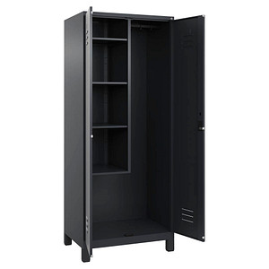 4066681617964 - Putzmittelschrank Classic Plus 080110-02-S10011 anthrazitgrau 800 x 500 x 1950 cm aufgebaut 4066681617964 C+P-Möbel