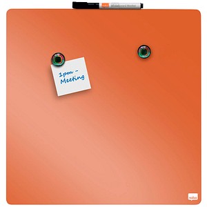 5028252621120 - nobo Whiteboard quadratisches 360 x 360 cm orange lackierter Stahl