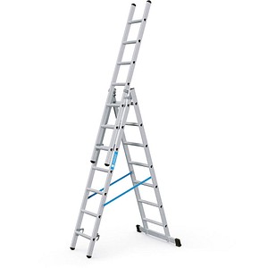 4003866448371 - Zarges - Gebördelte Mehrzweckleiter 3-teilig Skymaster dx 3 x 7 Sprossen (44837)