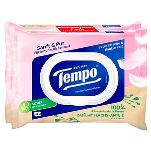 7322540907674 - Feuchttücher Sanft & Pur Duo-Pack 2x 42 Tücher 7322540907674 84 Tuch