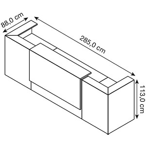8052745753354 - Empfangstheke weiß weiß Z2C05 BABAO 8052745753354 Quadrifoglio 8052745753354 - Empfangstheke weiß weiß Z2C05 BABAO 8052745753354 Quadrifoglio