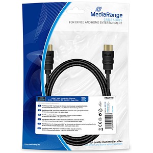 MediaRange HDMI A Kabel 4k 2,0 m schwarz