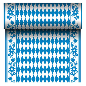 4002911844953 - Tischläufer stoffähnlich Airlaid 24 m x 40 cm Bayrisch Blau auf Rolle 84495 4002911844953 Papstar