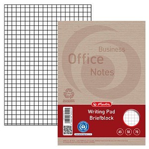 herlitz Briefblock Recycling  DIN A5 kariert, 1 St.