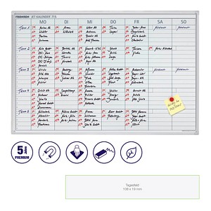 4016946055260 - Wochenplaner JetKalender 715 25 Mitarbeiter 7-Tage-Woche 90x60