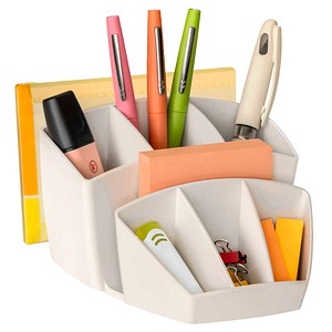 cep Schreibtisch-Organizer 580 TERRA NOVA beige recycelbares Polystyrol 8 Fächer 14,3 x 15,8 x 9,3 cm