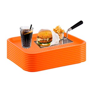 APS Tabletts NOSLIDE orange eckig 35,0 x 27,0 cm, 10 St.