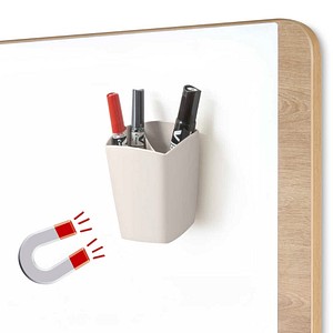 cep magnetischer Stiftehalter 530M TERRA NOVA beige recycelbares Polystyrol 7,4 x 7,8 x 9,5 cm