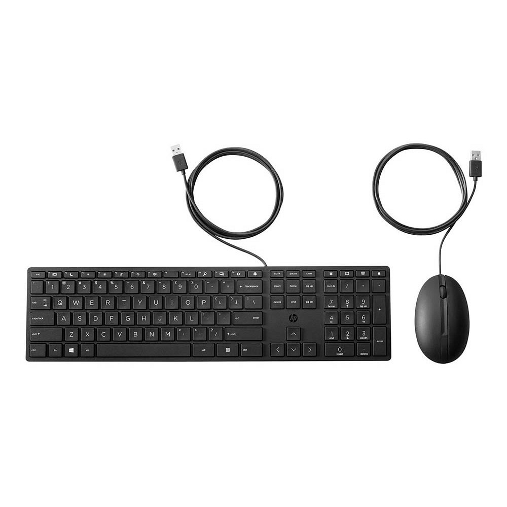 HP Wired 320MK Tastatur-Maus-Set kabelgebunden schwarz | office discount